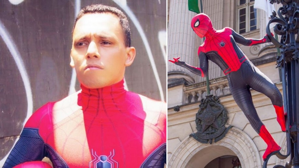 Técnico em enfermagem vira 'Homem-Aranha' para visitar crianças e se torna 'melhor amigo' de menino cego em SP